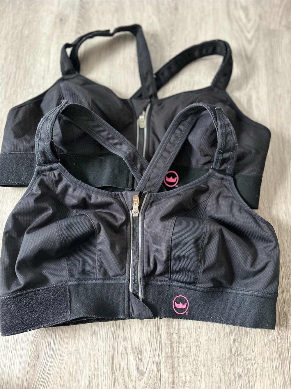 2 Shefit Ultimate 2Luxe High Impact Sports Bra Zip Front Crisscross